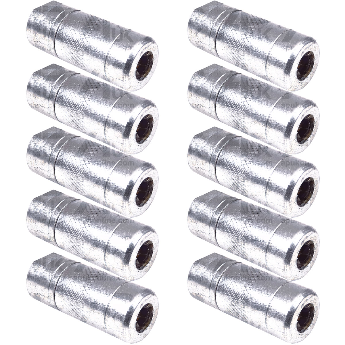 10 X Heavy duty Grease Gun end 1/8 BSP Coupler nipple connector 4 Jaw GRN19
