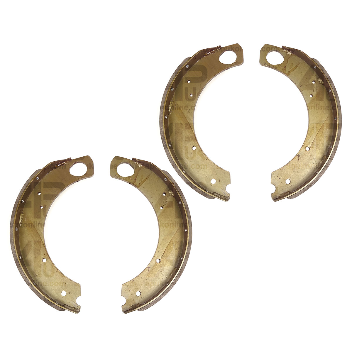 4x Brake Shoes &amp; Linings LH/RH for Ford 231 2100 2110 2120 2150 3500 230 Tractor