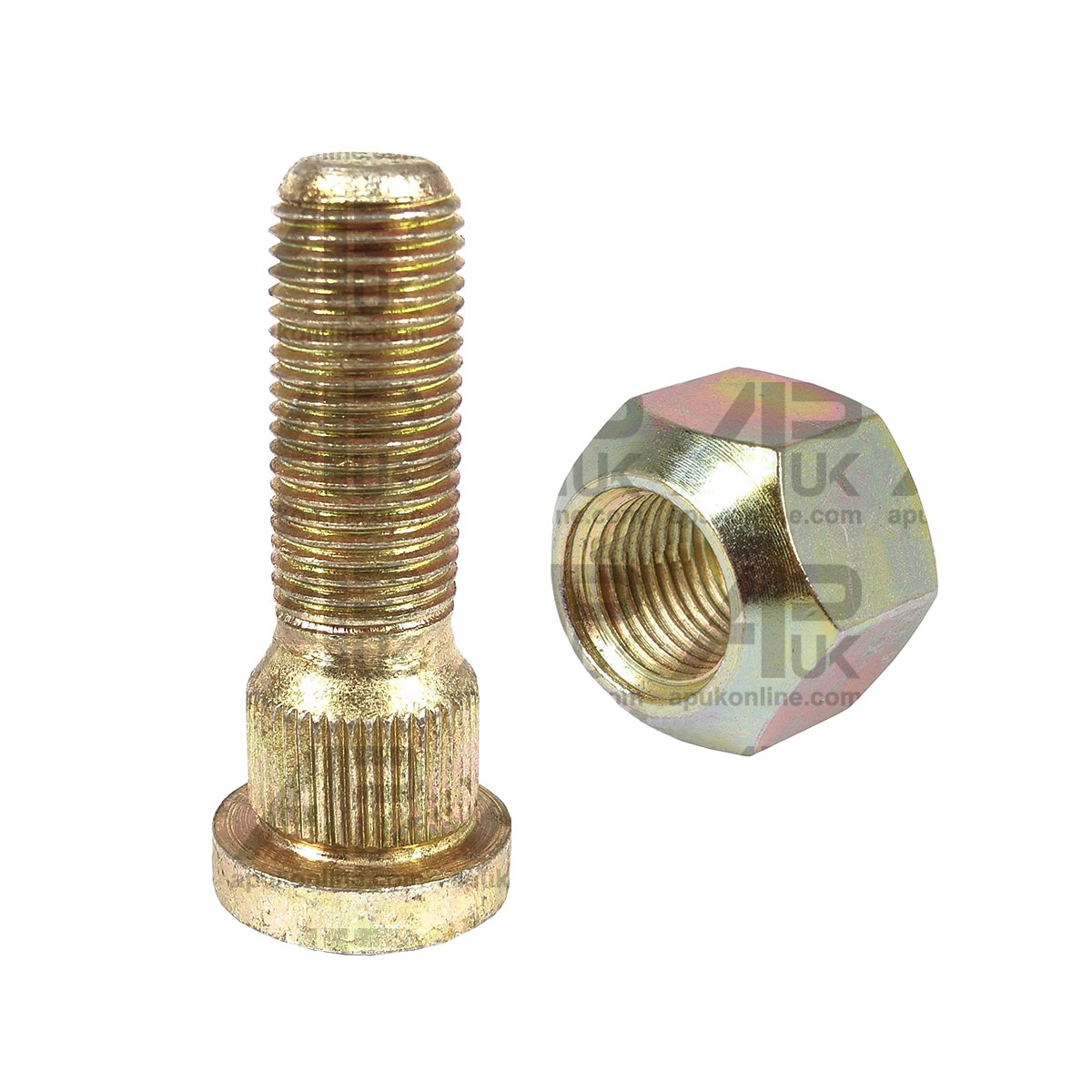 Front Wheel Stud &amp; Nut for Ford 2000 2600 3000 3600 4000 4600 5000 5610 Tractor