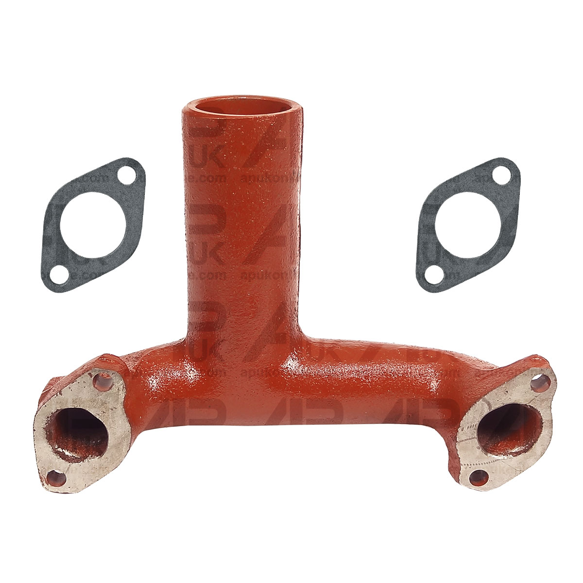 Vertical Silencer Exhaust Manifold &amp; Gaskets for Fordson Dexta Super Tractor