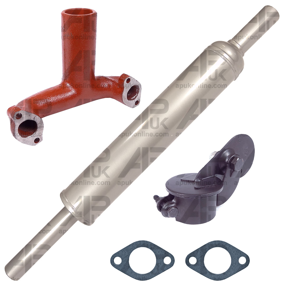 Exhaust Manifold Gaskets &amp; Weather Cap kit for Fordson Dexta Super Dexta Tractor