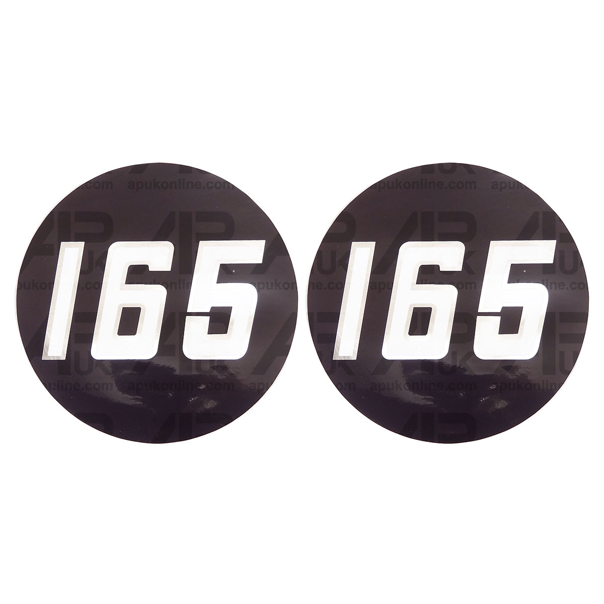 2x Bonnet Badge Medallion Emblem Decal Sticker for Massey Ferguson 165 Tractor