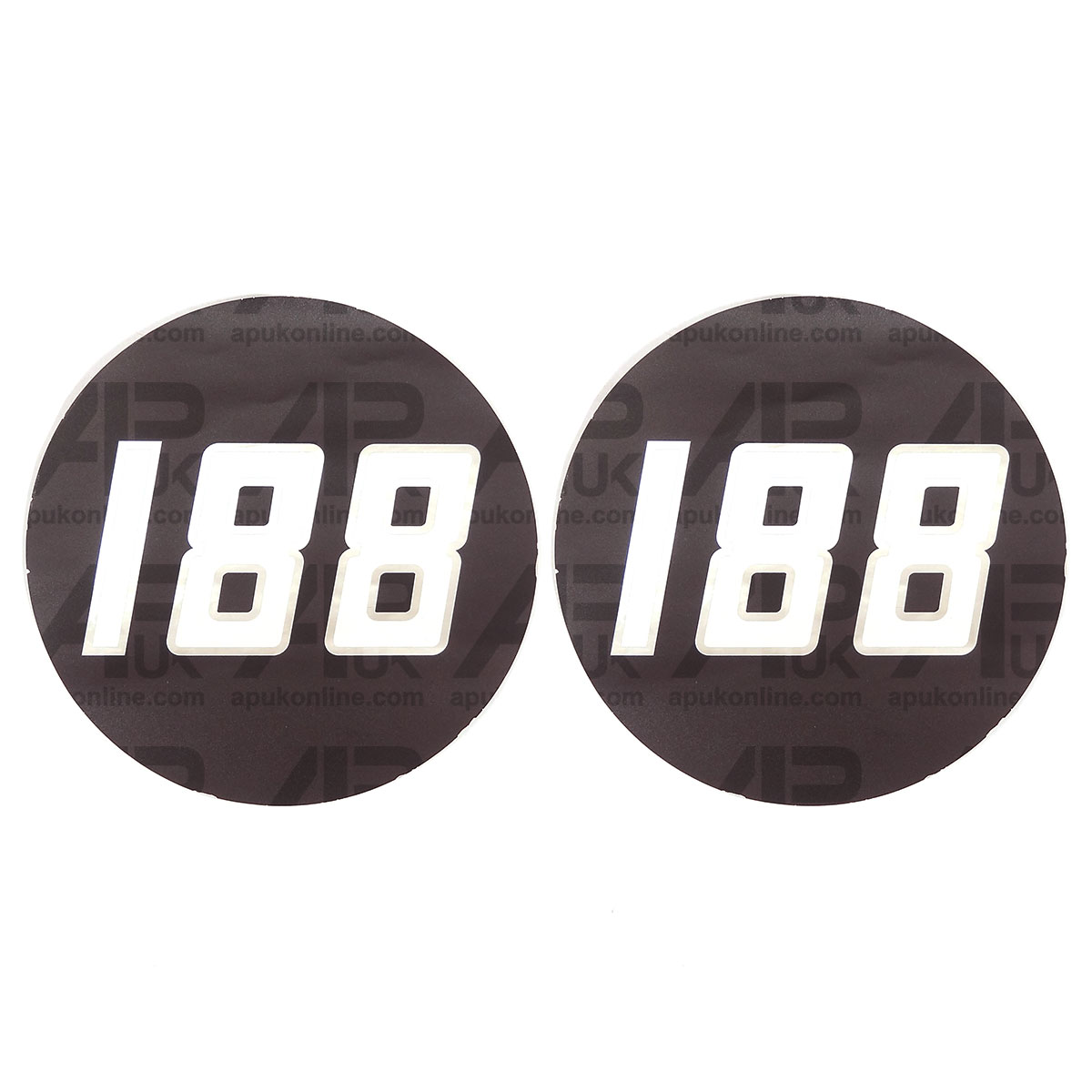 2x Bonnet Badge Medallion Emblem Decal Sticker for Massey Ferguson 188 Tractor