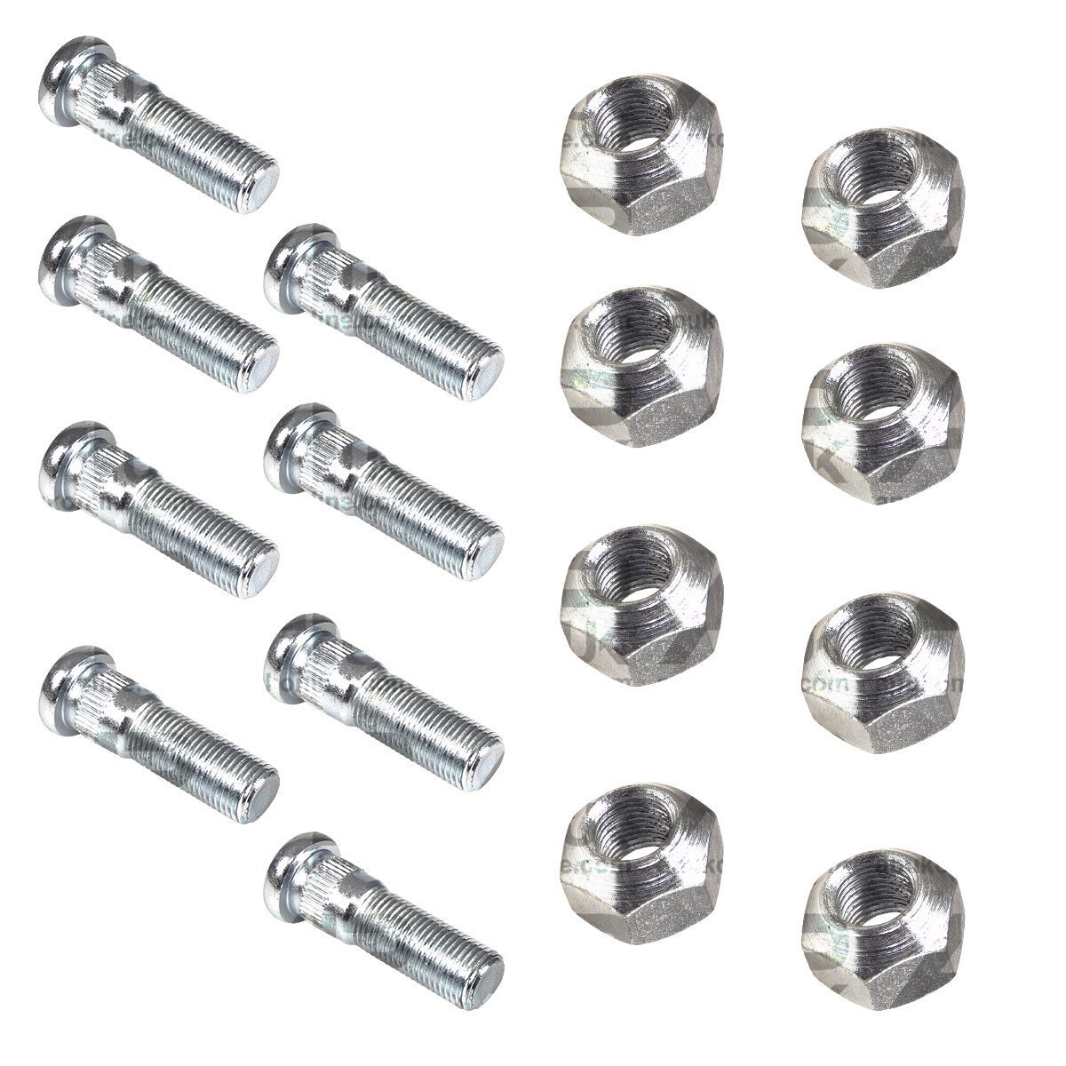 8x Rear Wheel Nut &amp; Stud 9/16&quot; for Massey Ferguson Industrial 20C 30C D Tractor