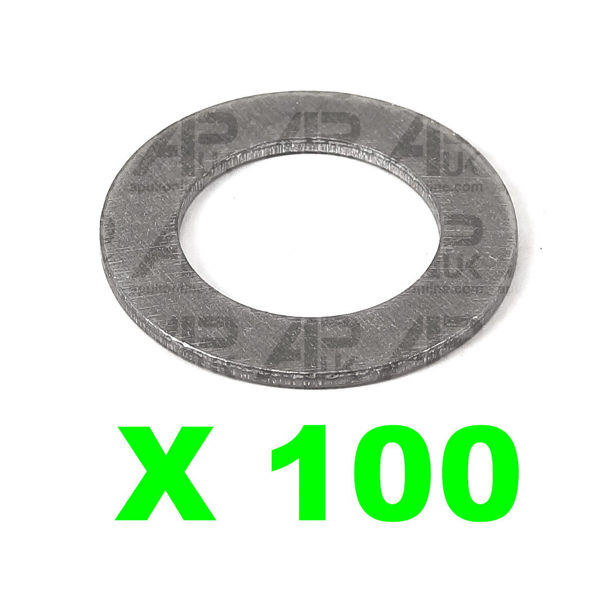 100x Flat Aluminium Washer Imperial 19/32&quot; ID for Fordson David Brown Tractor