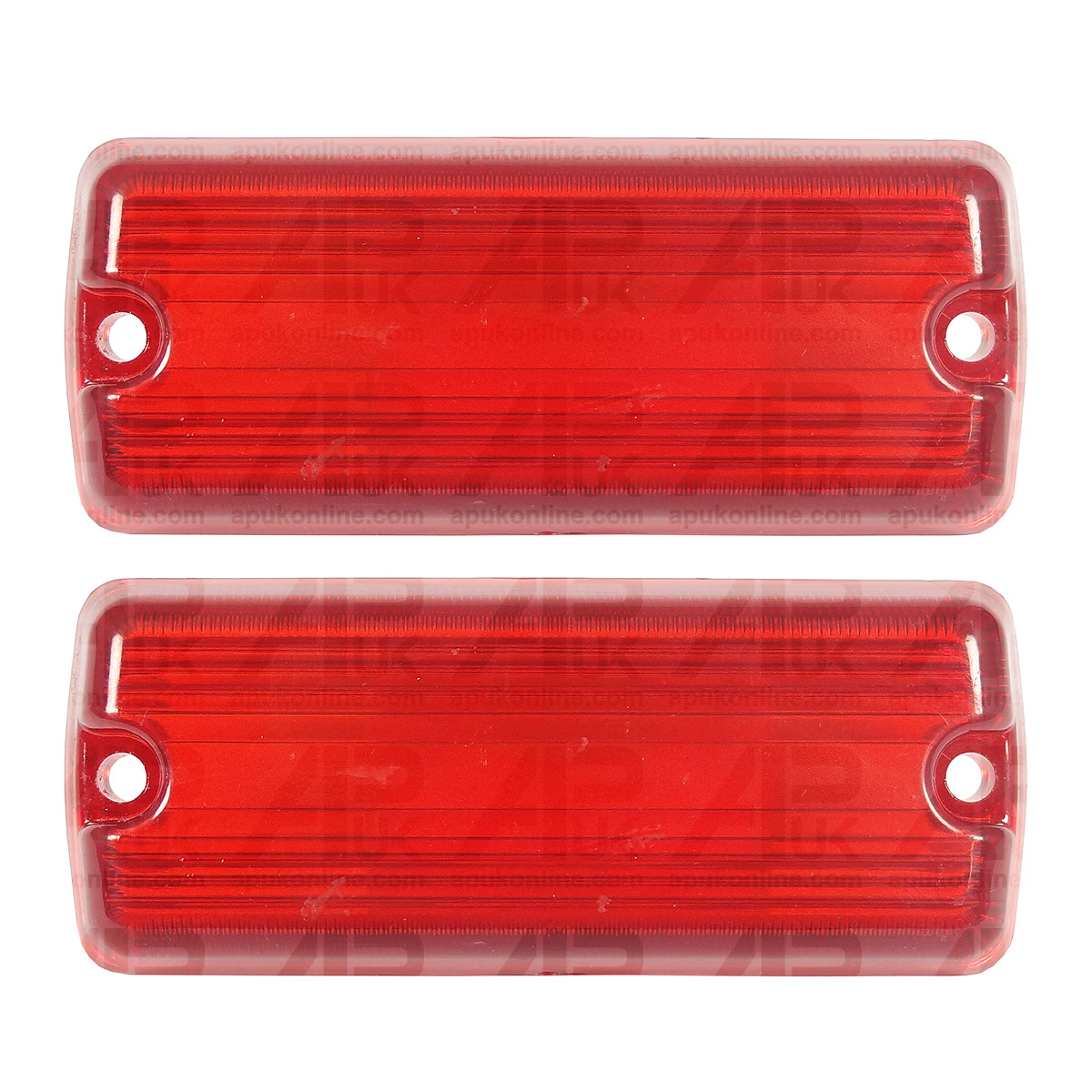 2x Red Rear Light Lamp Lens for Massey Ferguson 100 Leyland Nuffield Tractor