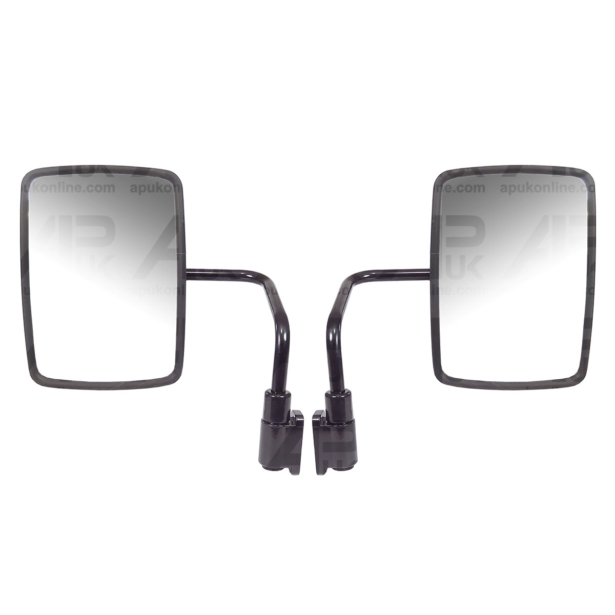 PAIR of Cab Mirror Arms &amp; Heads 11.5&quot; x 8.5&quot; for JCB 3CX 4CX Backhoe Digger