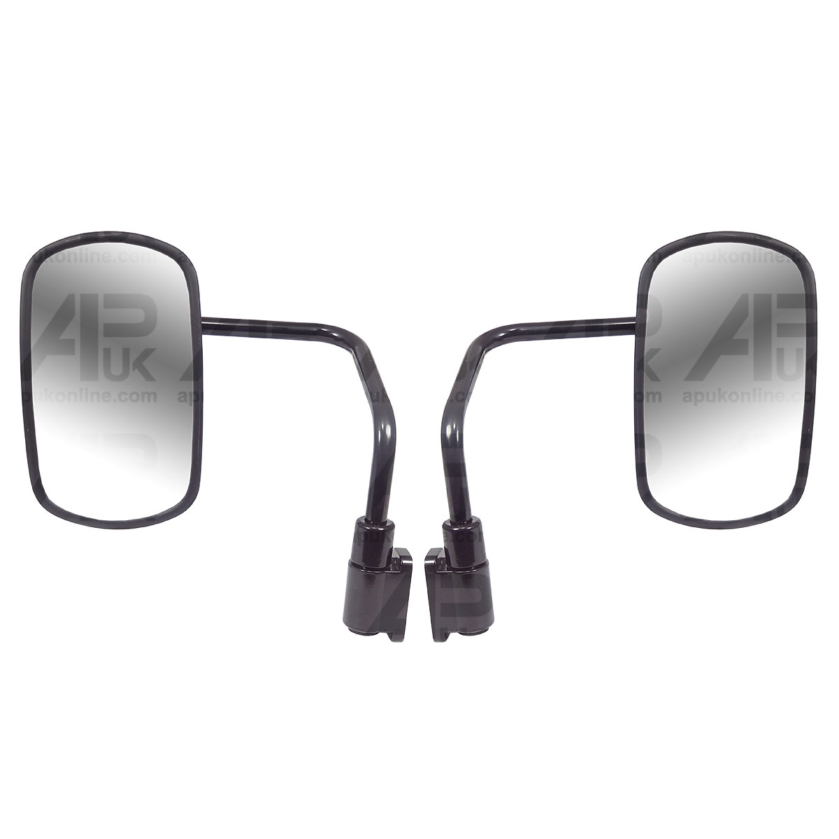 PAIR Cab Mirror Arms &amp; Heads 10&quot; x 6&quot; for JCB 3CX 4CX Backhoe Loader Digger