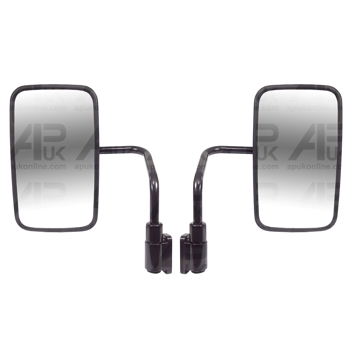 PAIR of Cab Mirror Arms &amp; Heads 12.6&quot; x 7.3&quot; Backhoe Digger for JCB 3CX 4CX