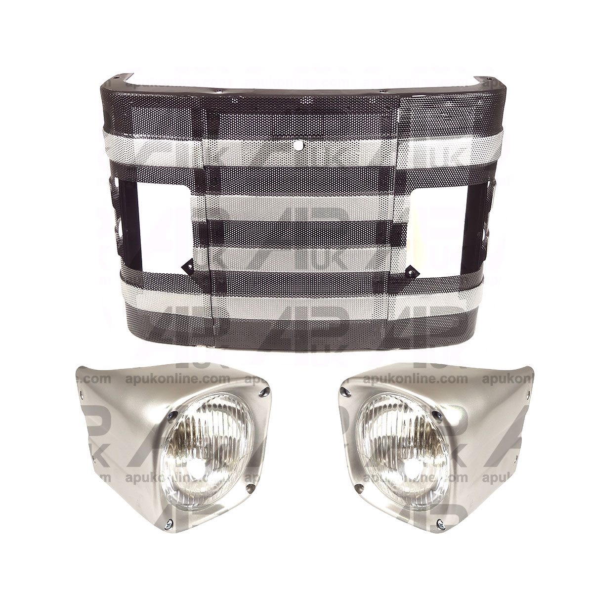 14&quot; Front Grill Grille with Headlights Headlamps for Massey Ferguson 148 Tractor