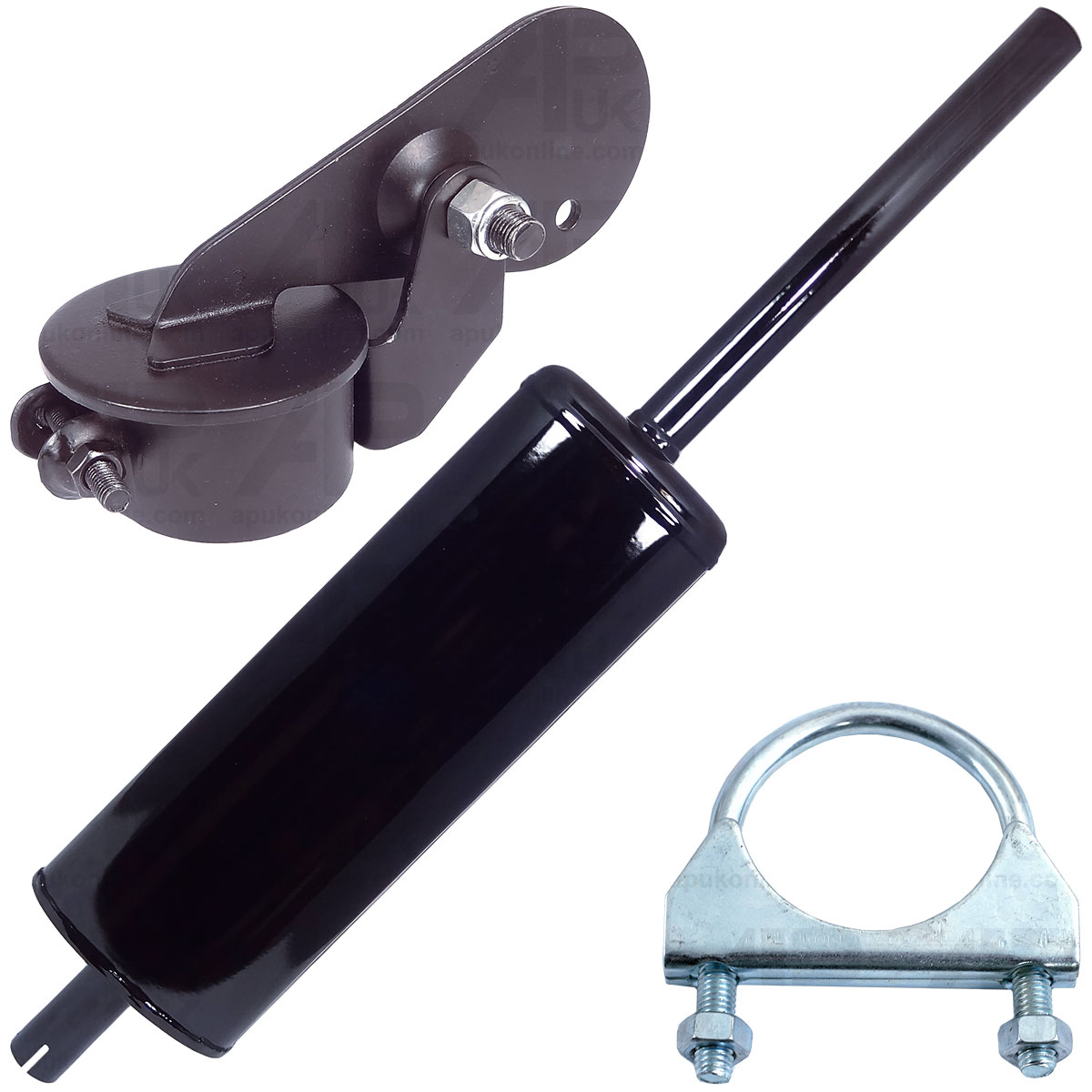 Black Exhaust &amp; Cap for Ford 4100 4110 4600 4610 5600 5700 6600 6700 Tractor