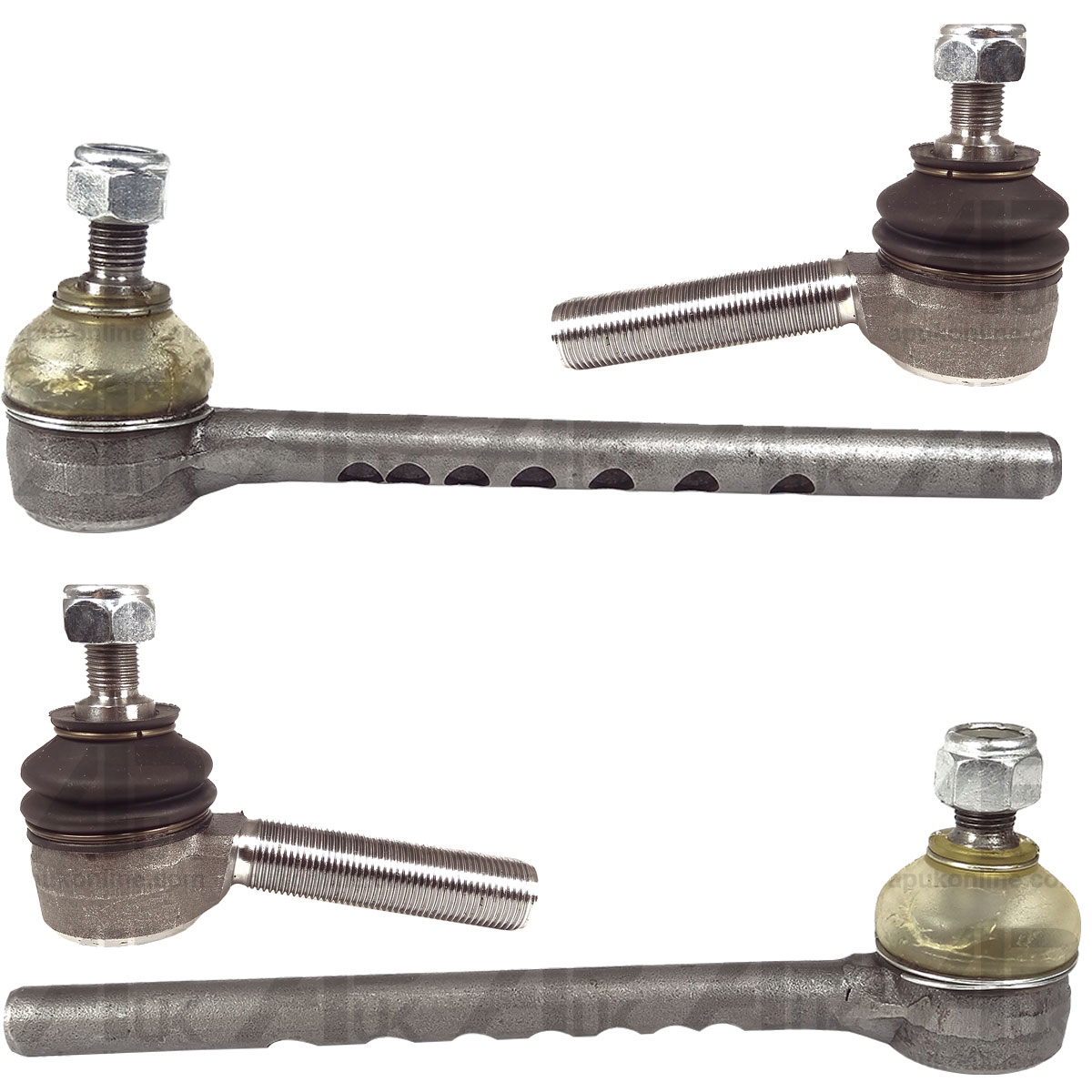 Straight Axle Track Tie Rod End Set Front &amp; Rear for Massey Ferguson 135 Tractor