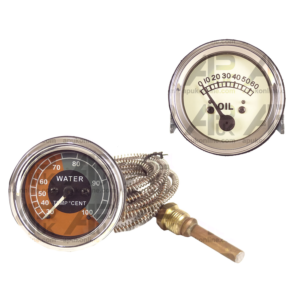 Water Temp &amp; Oil Pressure Gauge for Ferguson TE20 TEA20 TED20 TEA TED Tractor