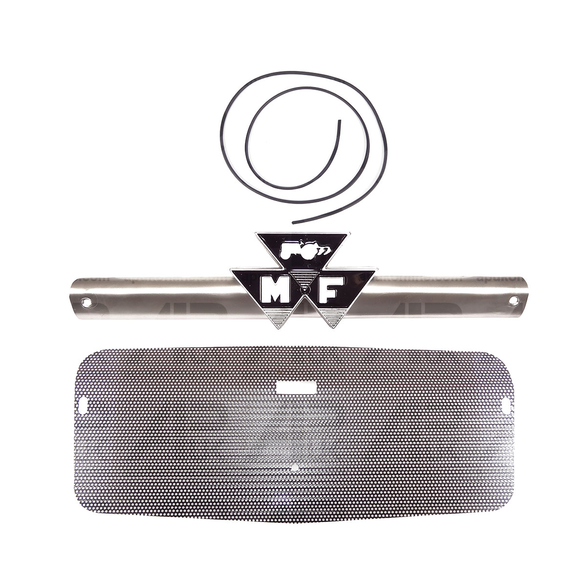 Front Bonnet Badge Mesh Rubber Top Grill Kit for Massey Ferguson 185 Tractor