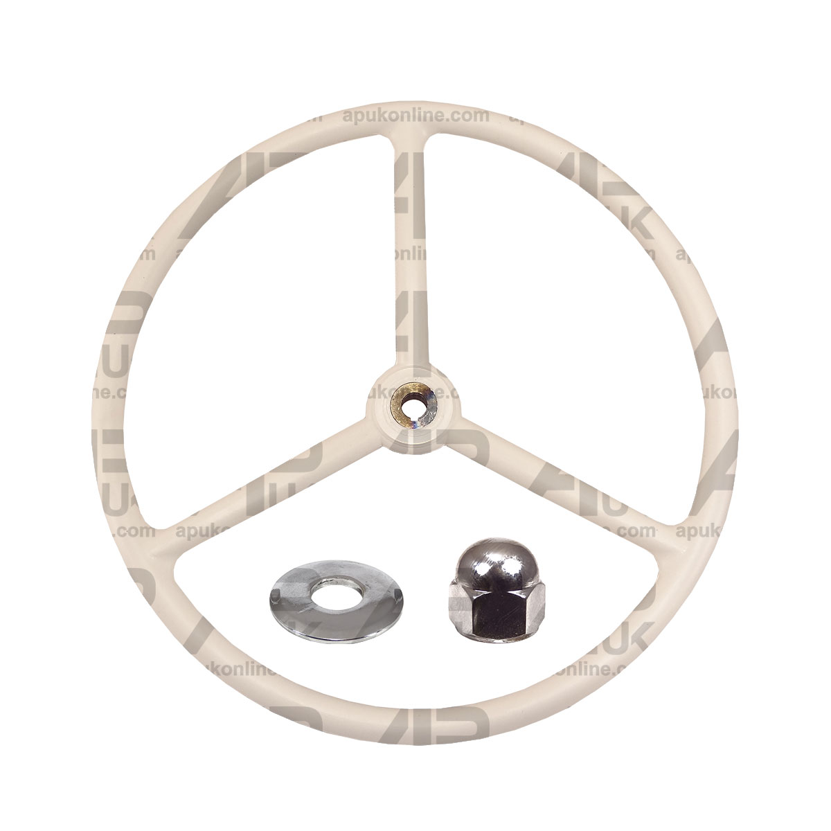 David Brown 996 1200 1210 1212 DB Tractor White Steering Wheel + Nut &amp; Washer