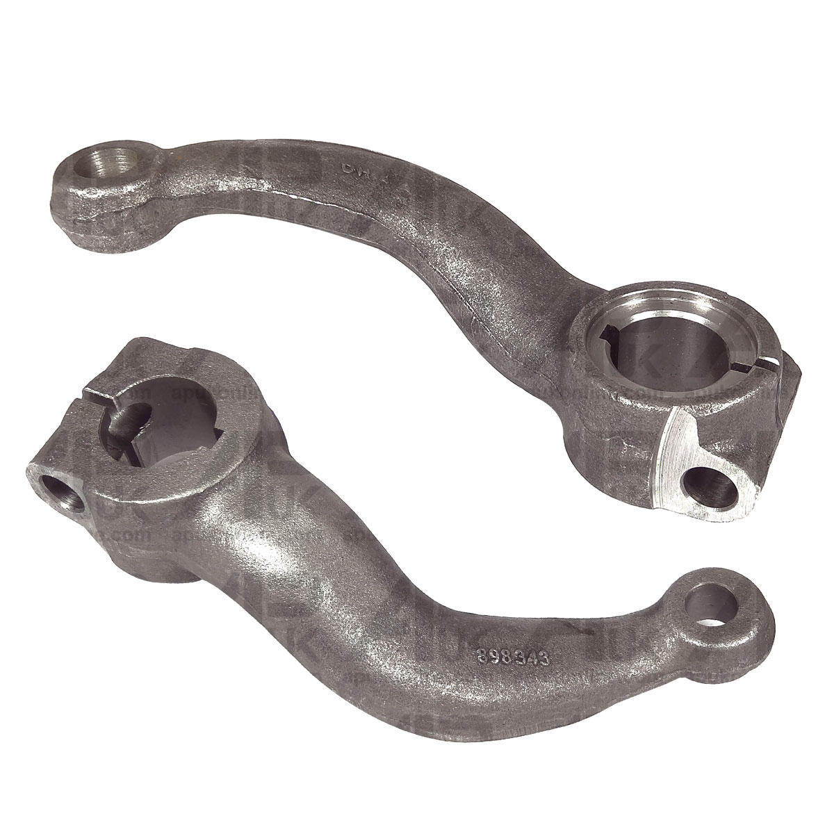 PAIR Spindle Stub Axle Steering Arm LH &amp; RH for Massey Ferguson 575 590 Tractor