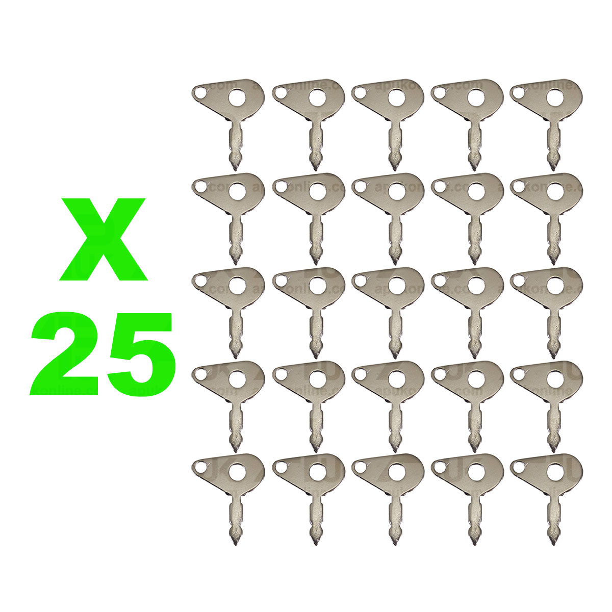 25x UNIVERSAL TRACTOR PLANT IGNITION SWITCH SPARE KEYS LUCAS STYLE for JCB 35670