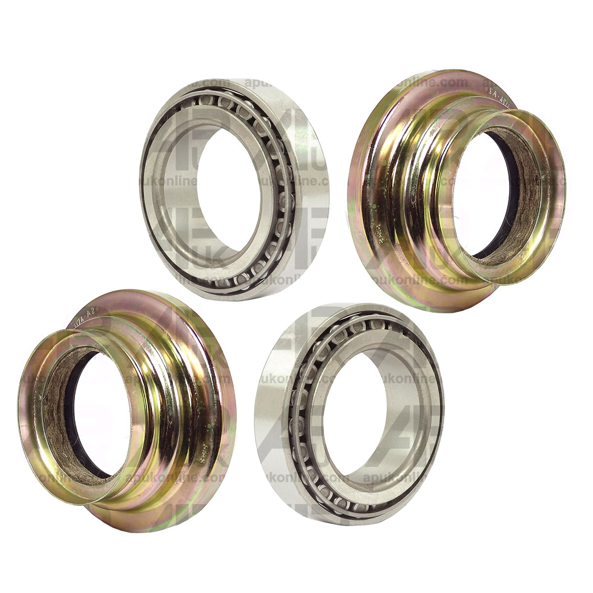 2x Rear Wheel Bearings &amp; Axle half Shaft Seals for Fordson Major Super Tractor