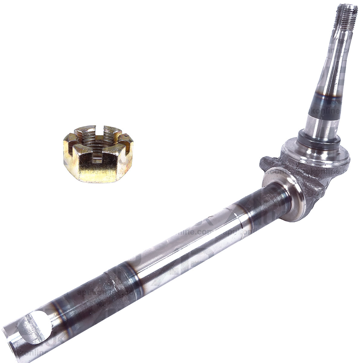 RH Right Spindle Stub Axle with Nut for Fordson Dexta &amp; Super Dexta Tractor