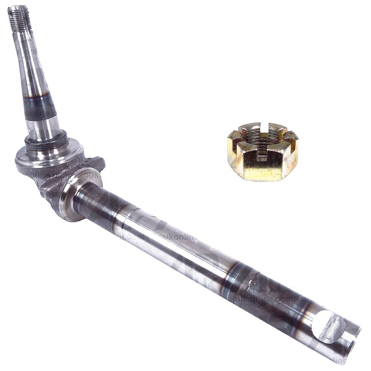 LH Right Spindle Stub Axle with Nut for Fordson Dexta &amp; Super Dexta Tractor