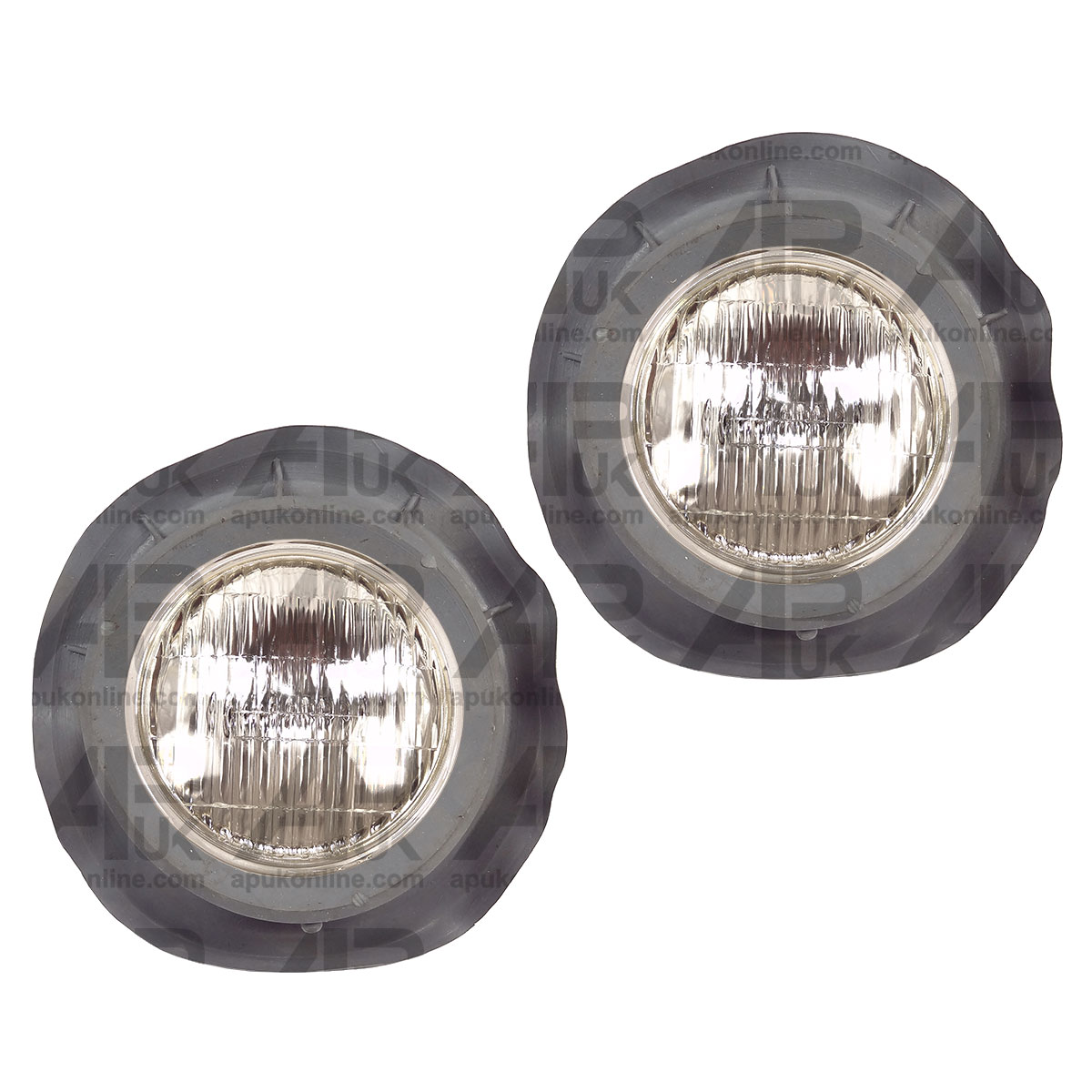 PAIR of Head Light Lamp &amp; Rubber Mounting Cowl Seal for Ford New Holland Tractor