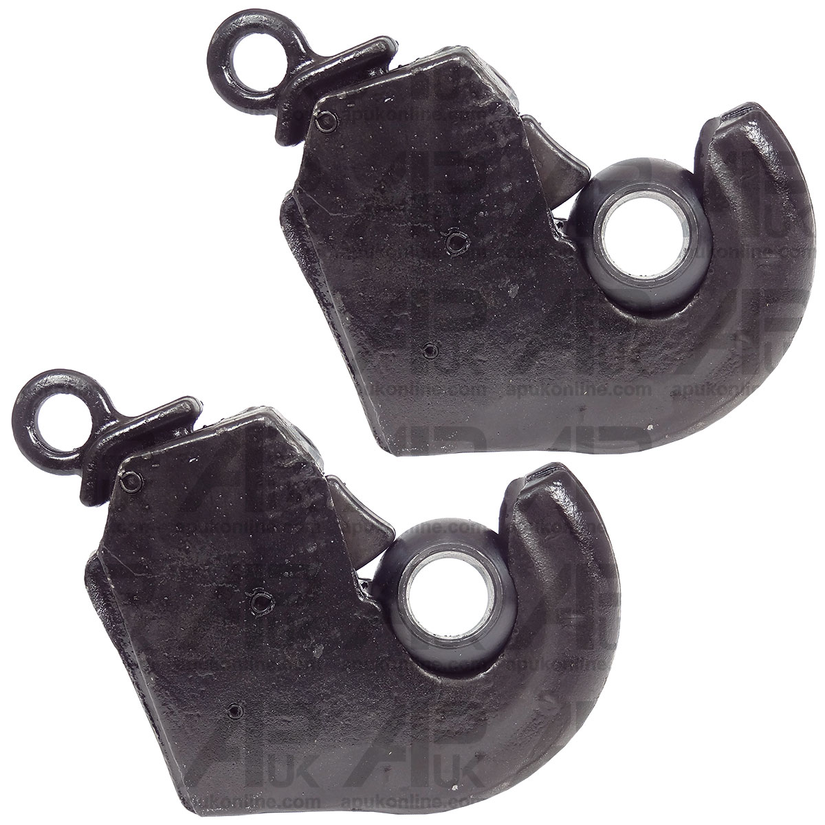 2x Cat 2 Link arm Quick Hitch ball Hook Weld on End for Ford New Holland Tractor