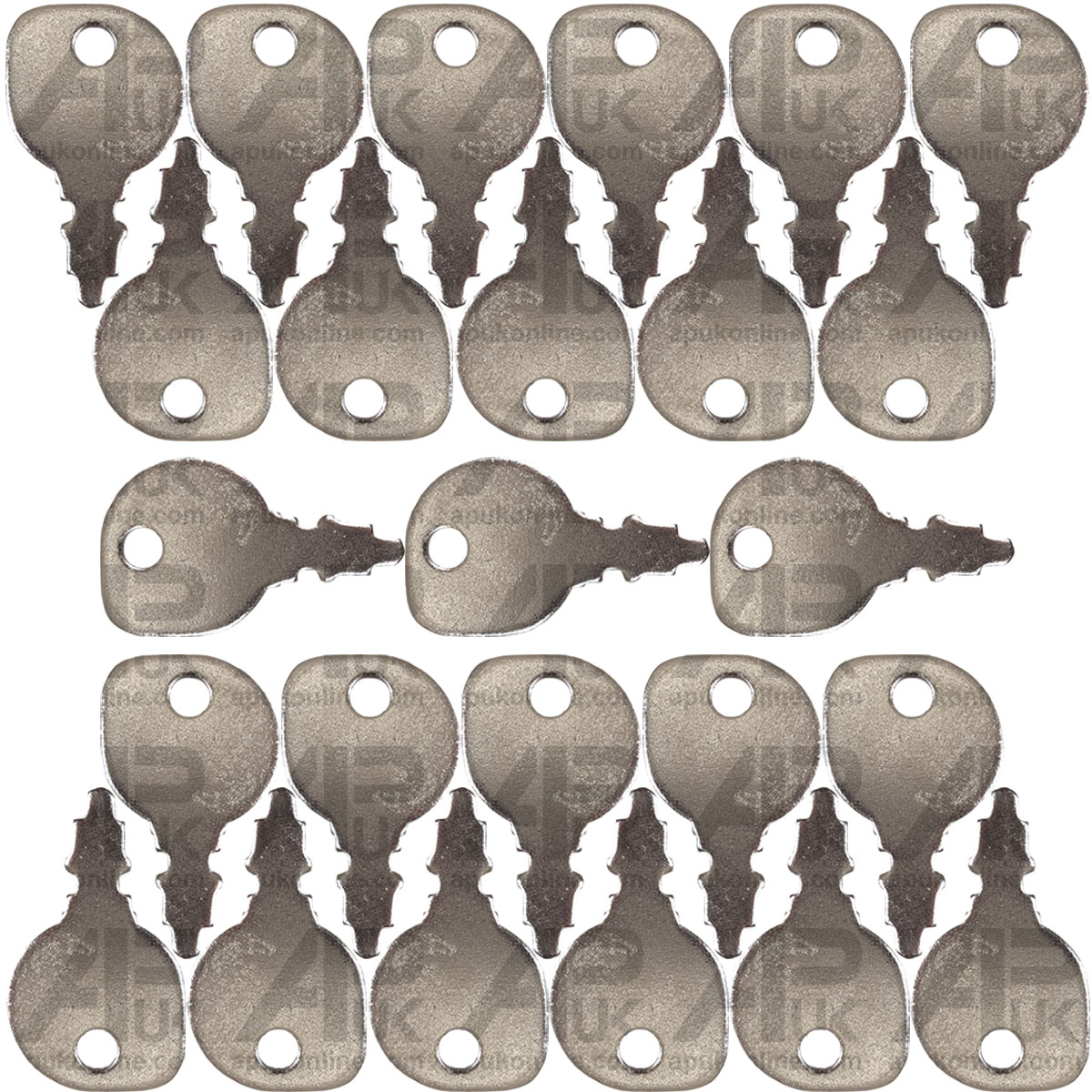 25 Pack Ignition Keys for Ride-On Garden Tractors with Indak Key Countax Honda