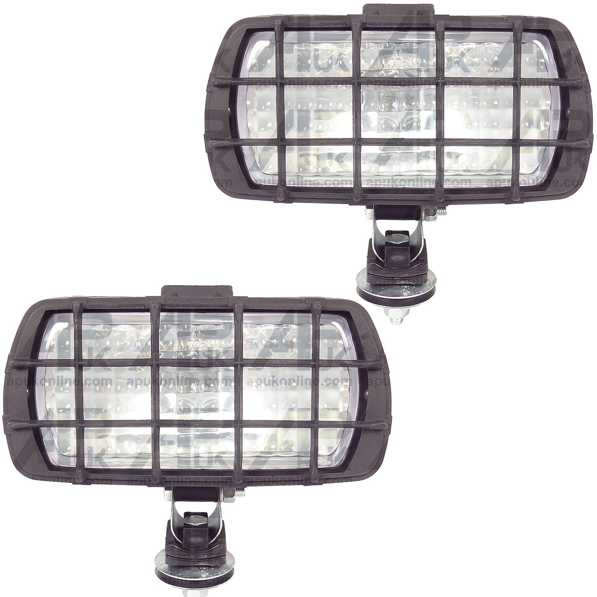 2x Halogen Work Lights Lamp for JCB Kubota Hitachi Mini Digger Cat Excavator