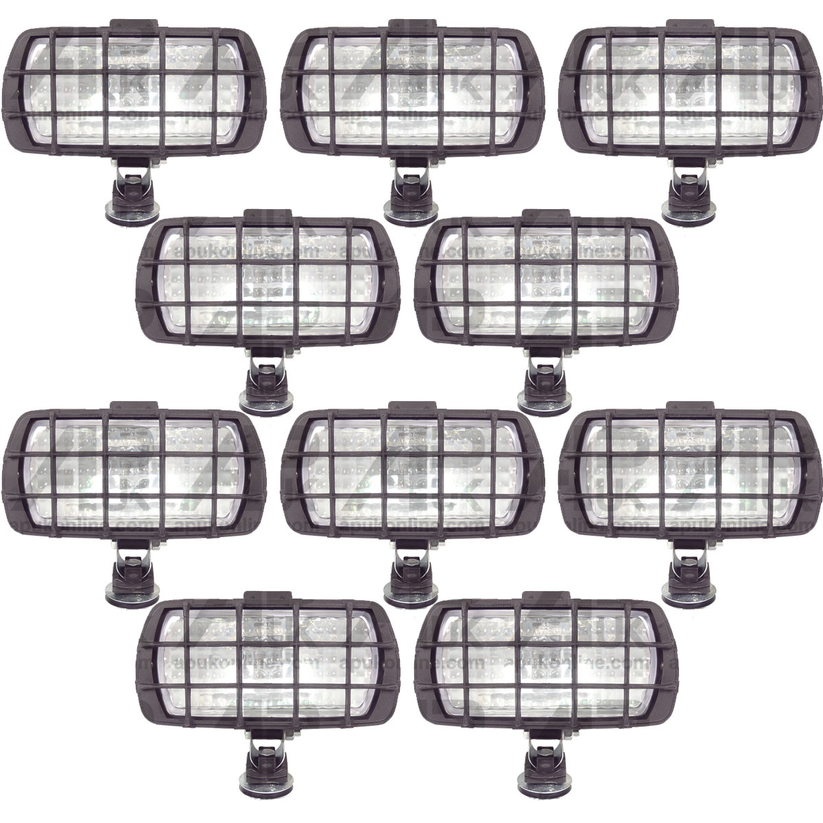 10x Halogen Work Lights Lamp for JCB Kubota Hitachi Mini Digger Cat excavator