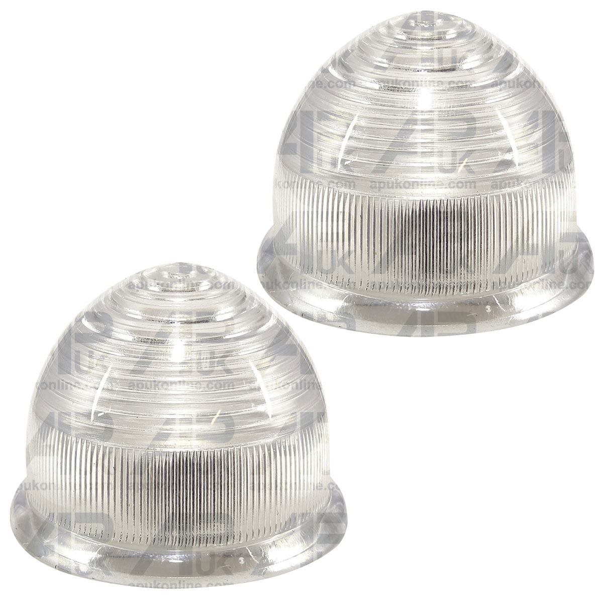 2x Front Side Light Lamp Lenses for Massey Ferguson 135 148 165 175 185 Tractor