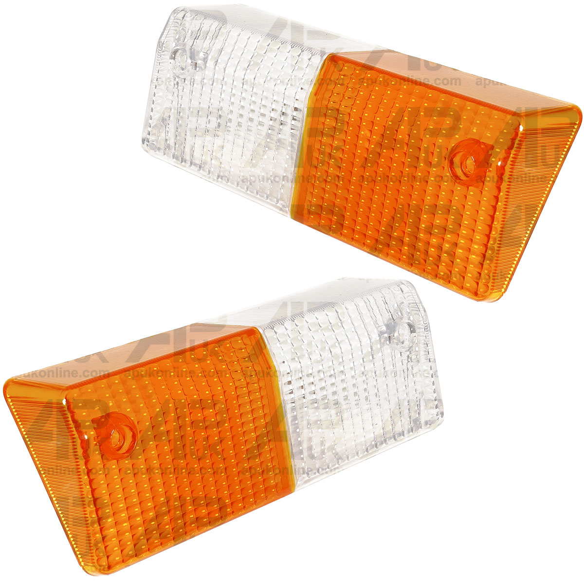 2x Front Side Light Lamp Lenses for Massey Ferguson 675 690 698 699 Tractor