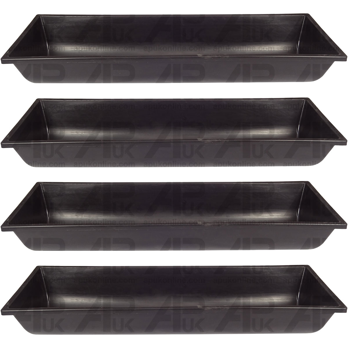 4 x Animal Cow Calf Pet Chicken Duck Donkey Feed Feeding Trough Water 1m Plastic