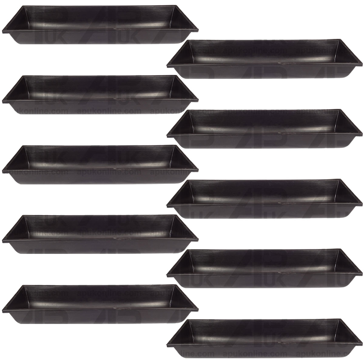 10x Animal Cow Calf Pet Chicken Duck Donkey Feed Feeding Trough Water 1m Plastic