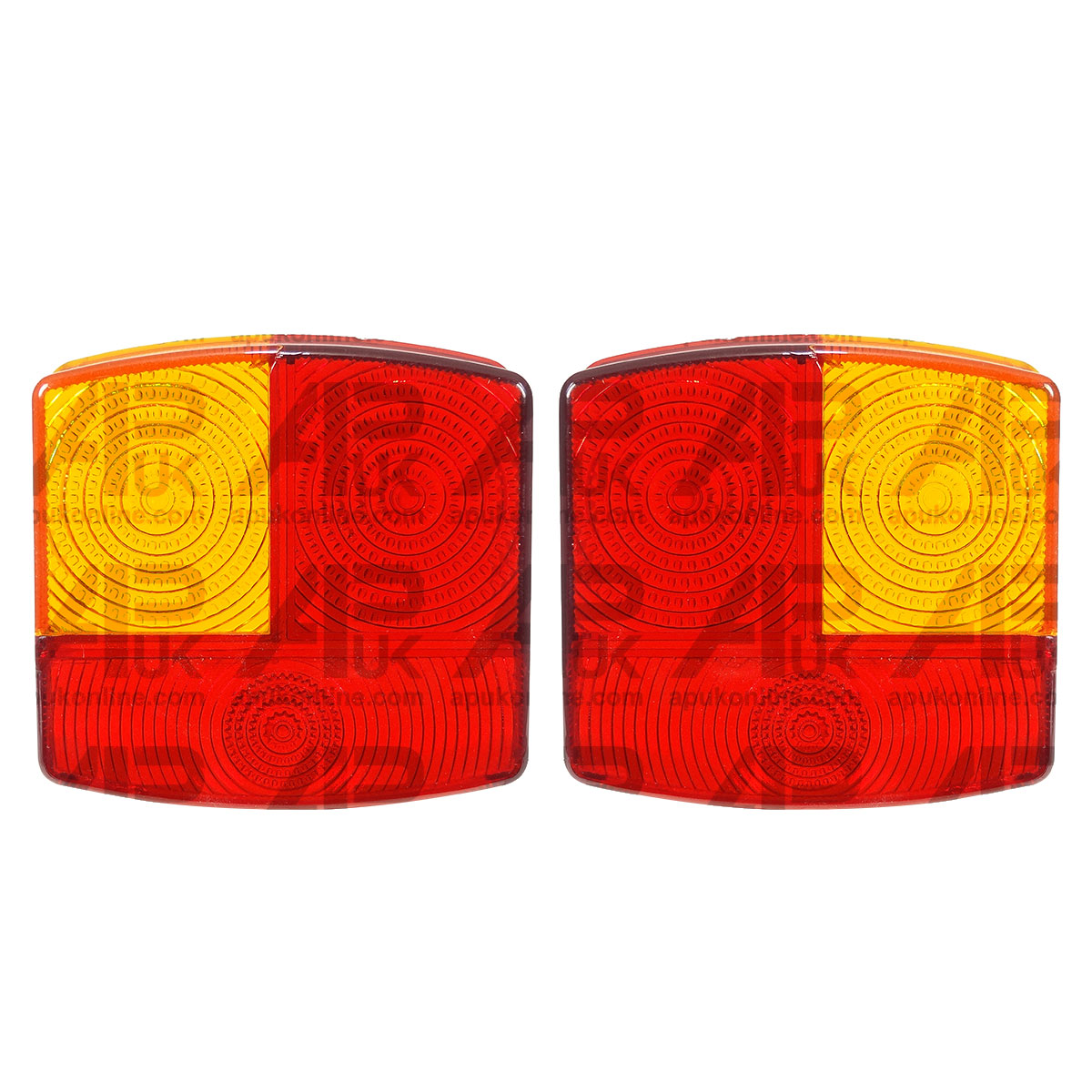 PAIR Rear Brake Light Lamp Lenses for Deutz DX3.65 DX3.70 DX3.75 DX3.90 Tractor