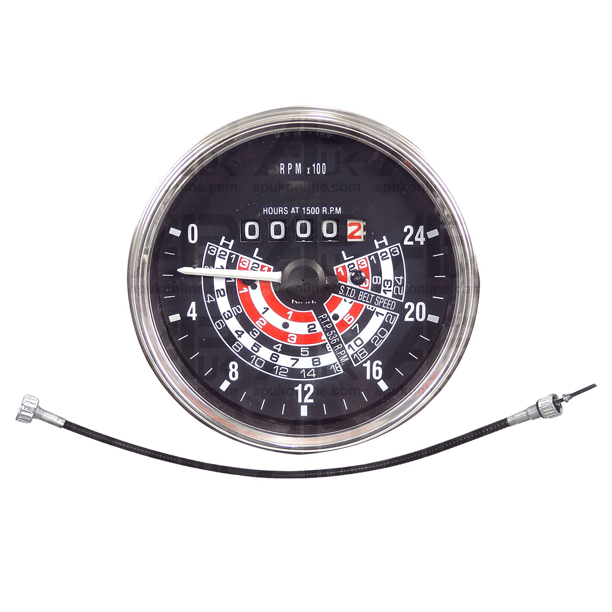 Tractormeter ACW Tachometer KPH &amp; Cable for Massey Ferguson 35 35X Tractor