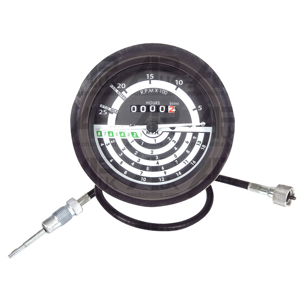 ACW Tractormeter Tachometer Gauge 19MPH & Cable for John Deere 1830 2030 Tractor