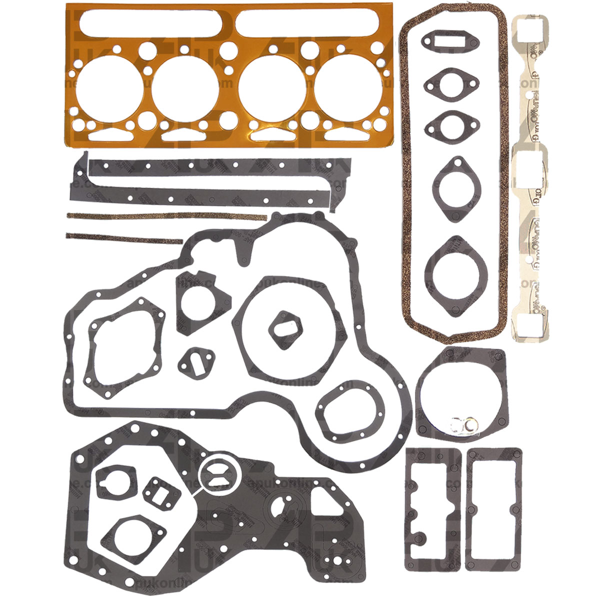 Head &amp; Bottom Gasket Set Kit for Massey Ferguson 65 765 Perkins Engine Tractor