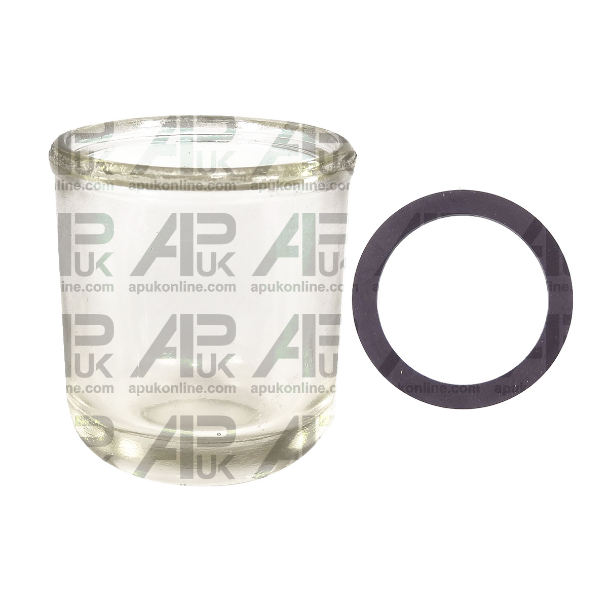 Glass Fuel Bowl &amp; Rubber Seal for Massey Ferguson 35 35X 65 135 165 835 Tractor