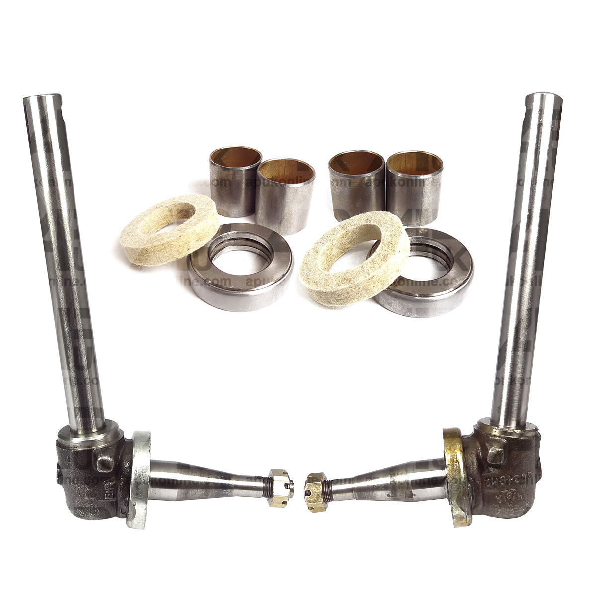 LH RH Axle Steering Spindle Set &amp; Repair Kit for Massey Ferguson 35 35X Tractor