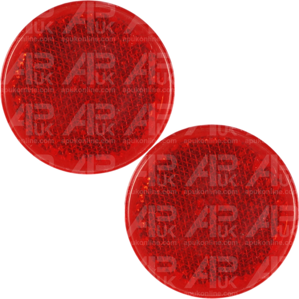 2x Butler Side Lamp Light Red Reflector for Fordson Dexta Super Tractor
