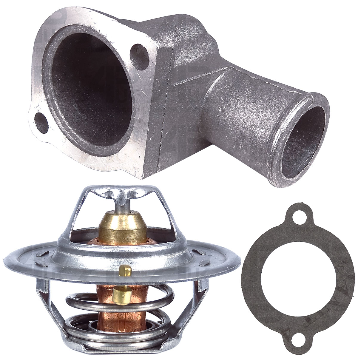 74 C Thermostat &amp; Housing &amp; Gasket for Ford 550 555 2000 2600 Tractor