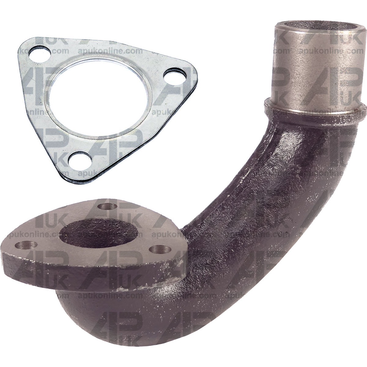 Exhaust Manifold Elbow 180 Deg &amp; Gasket for Perkins A3.152 AD3.152 3.152 Engine