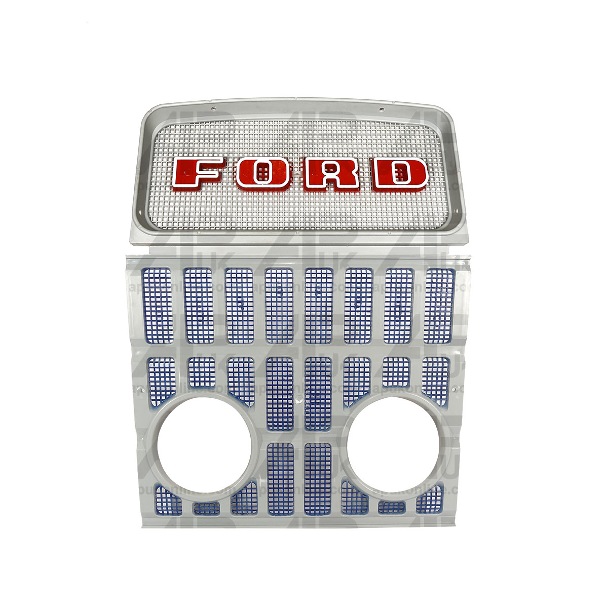 Red Upper &amp; Lower Grill w/ Lamp Holes for Ford 4140 4330 4340 4400 4410 Tractor