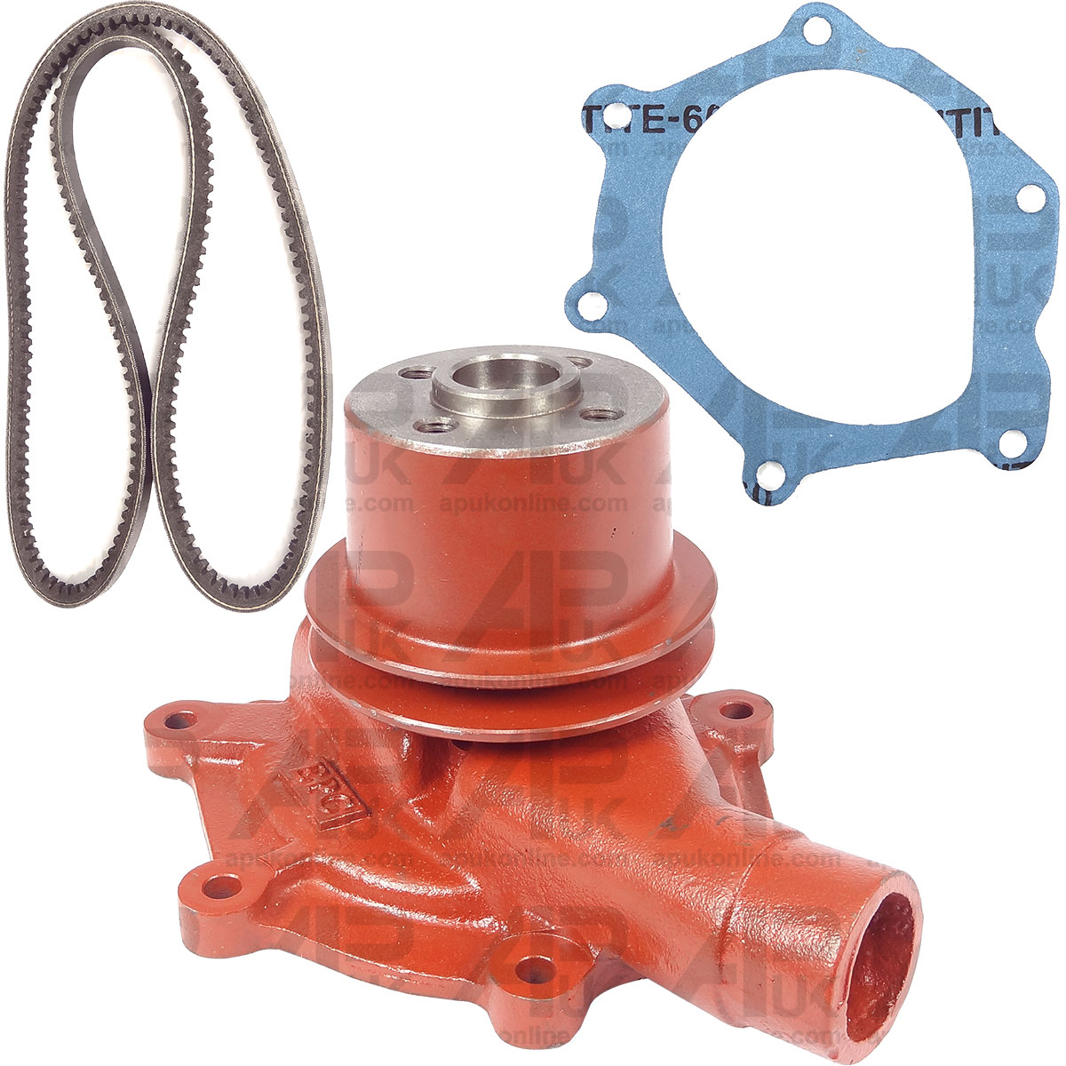 Water Pulley &amp; Fanbelt Fan Belt 1175mm for Case International 1294 1394 Tractor