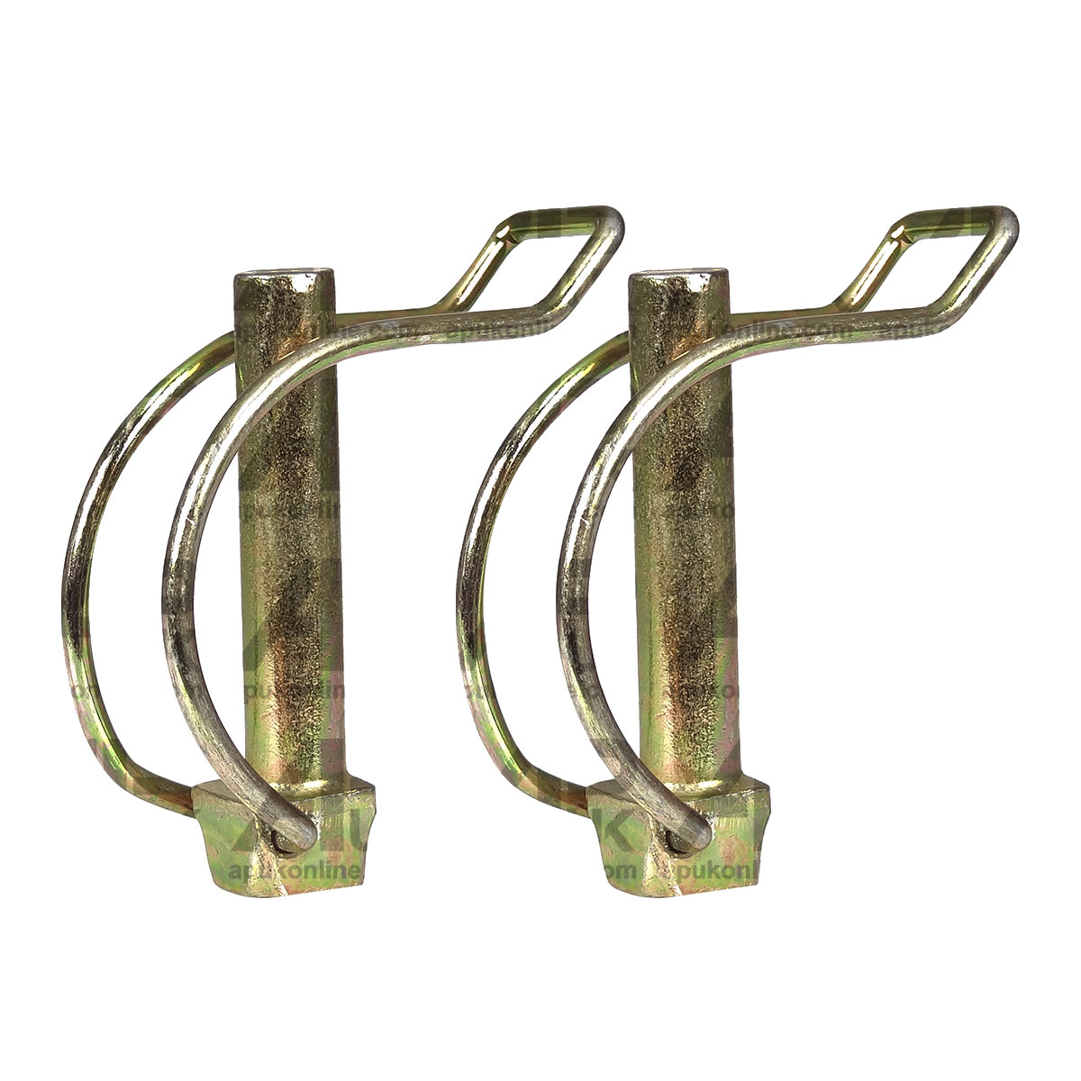 2x 10mm Shaft Locking Retaining Pipe Pin Lynch Tractor Trailer Lorry Digger