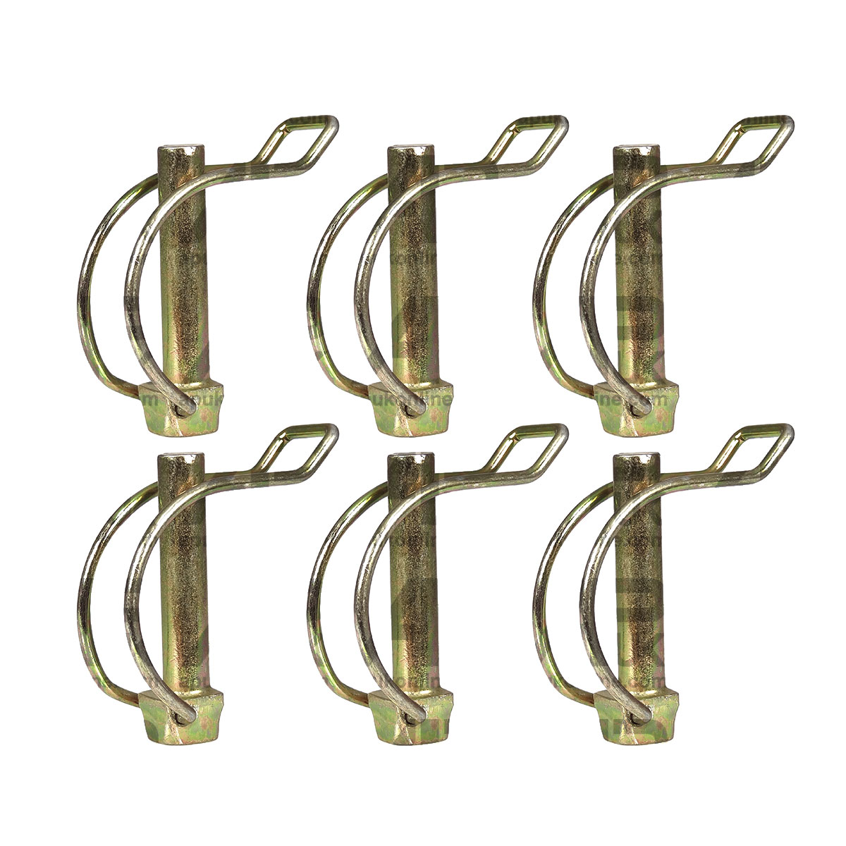 6x Pipe Tube Linch Lynch Pin 10mm x 50mm Trailer Tractor Truck Horse Box Linkage
