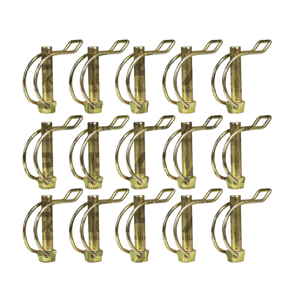 15x 10mm Shaft Locking Retaining Pipe Pin Lynch Tractor Trailer Lorry Digger