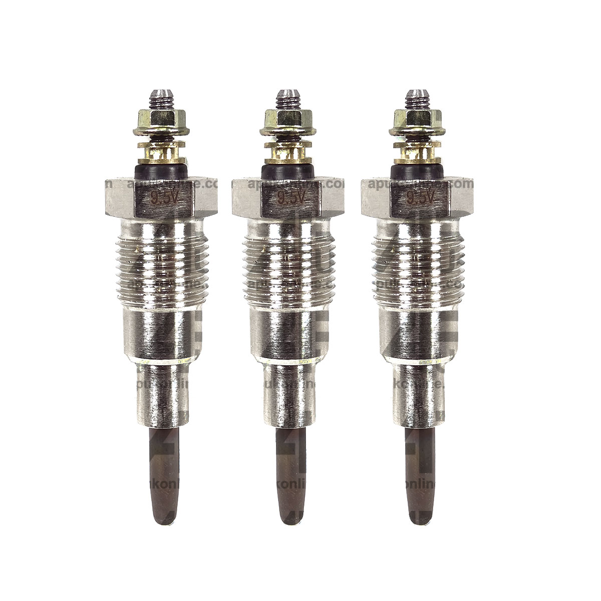3x Diesel Heater Glow Plug 9.5V for Deutz-Fahr D2505 D3005 D4005 D4505 Tractor