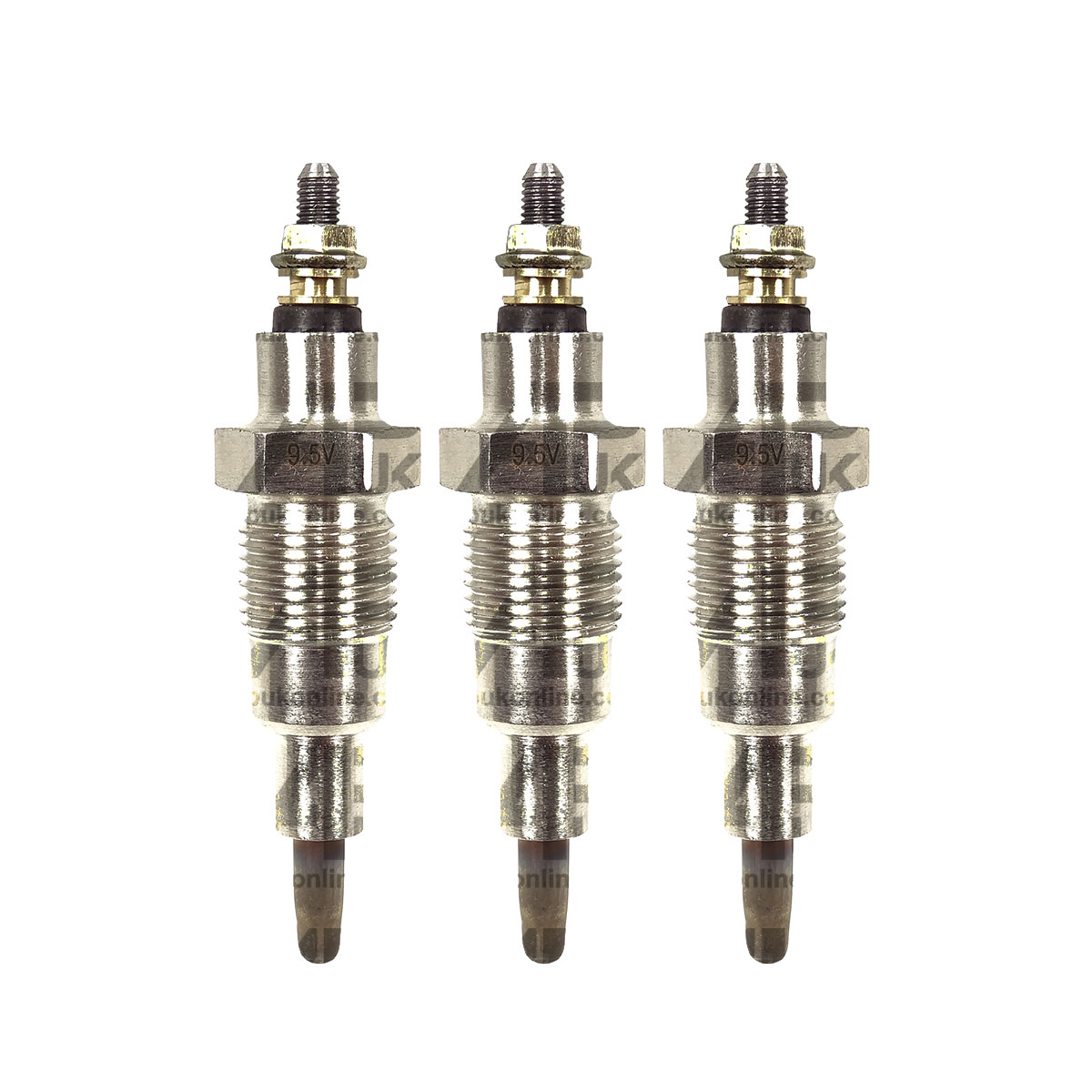 3x Heater Glow Plug for Case IH D436 D438 D439 Engine Renault Super 5 Tractor