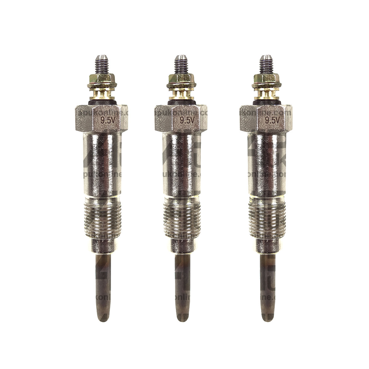 3x Heater Glow Plug 9.5V GV 129 for Fendt Farmer Loader Renault Tractor
